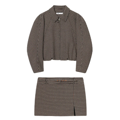 Women's Bird Pattern Cotton Flight Attendant Suit