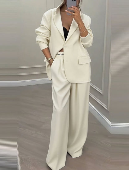 Women's Blazer and Wide-Leg Trousers