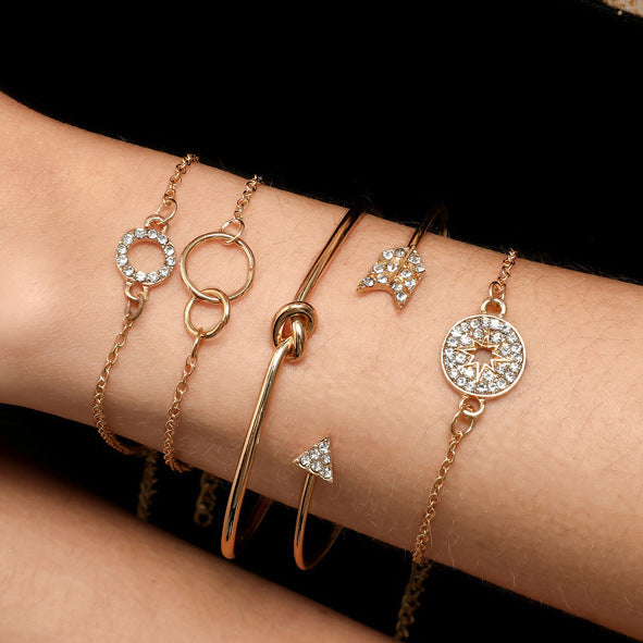 Women's Bohemian 8-Shaped Heart Alloy Bracelet