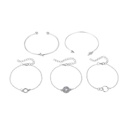 Women's Bohemian 8-Shaped Heart Alloy Bracelet