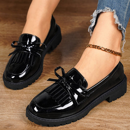 Women's Bow Detail Loafers Casual Shoes