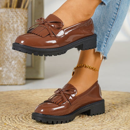 Women's Bow Detail Loafers Casual Shoes