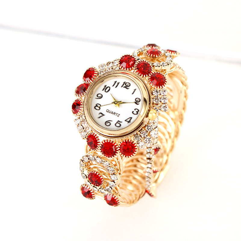 Women's Bracelet Watch with Rhinestone and Tassel