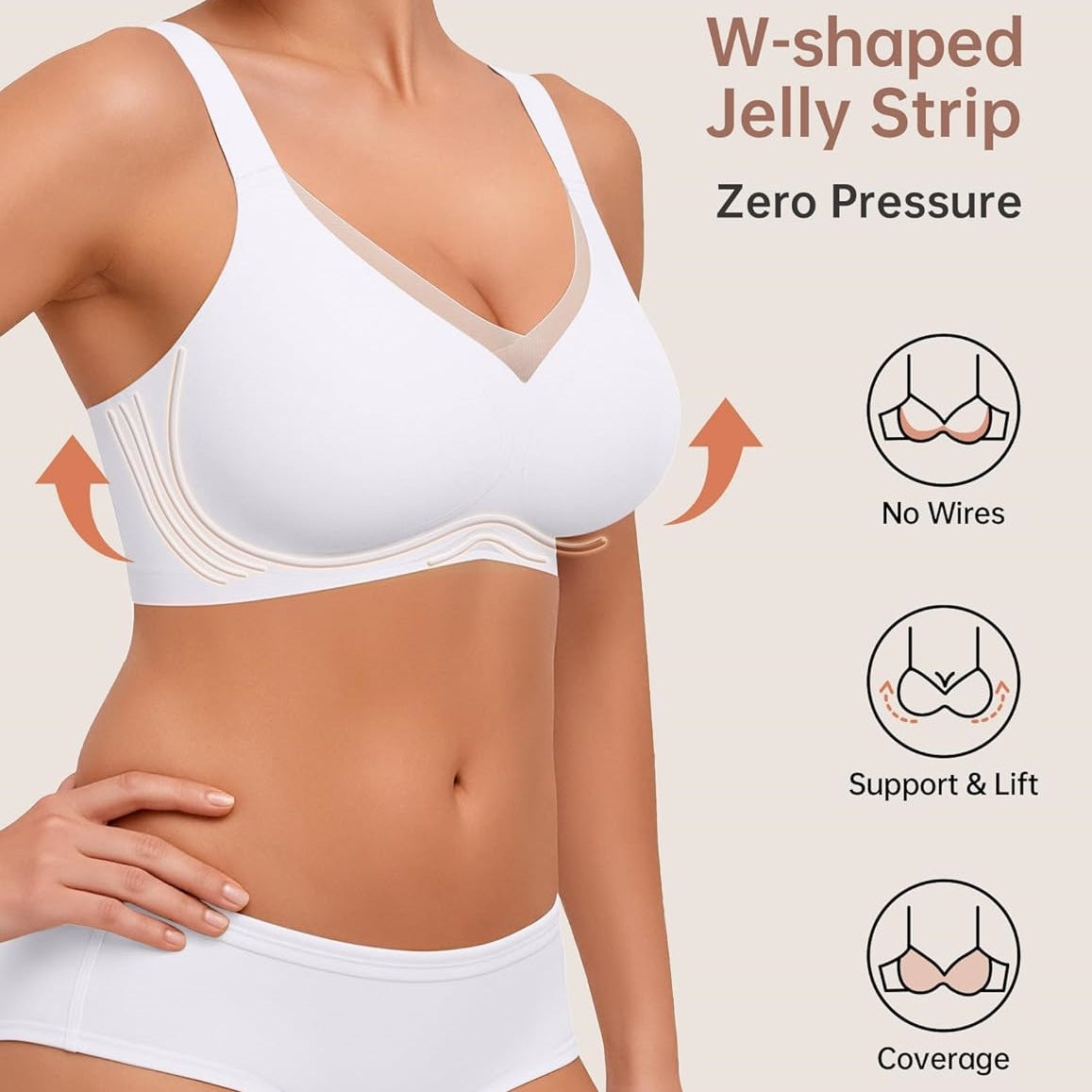 Women's bras without underwire