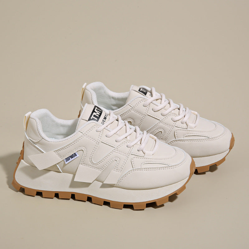 Women's Breathable Casual Sports Shoes with Thick Sole