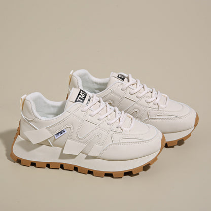 Women's Breathable Casual Sports Shoes with Thick Sole