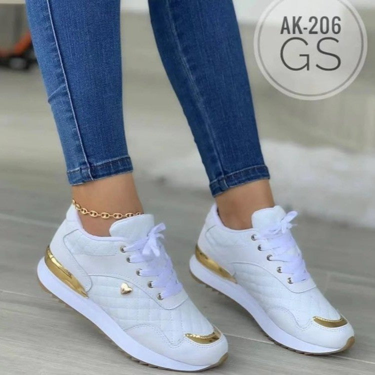 Women's Breathable Color Matching Casual Running Sports Shoes