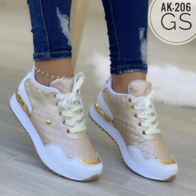 Women's Breathable Color Matching Casual Running Sports Shoes