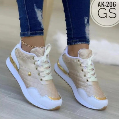 Women's Breathable Color Matching Casual Running Sports Shoes