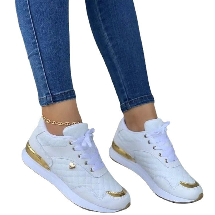 Women's Breathable Color Matching Casual Running Sports Shoes