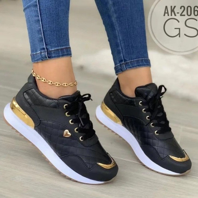 Women's Breathable Color Matching Casual Running Sports Shoes