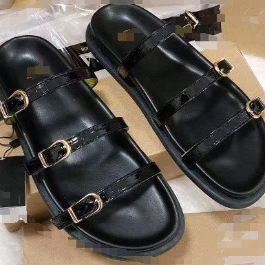 Women's Buckle Strap Platform Sandals