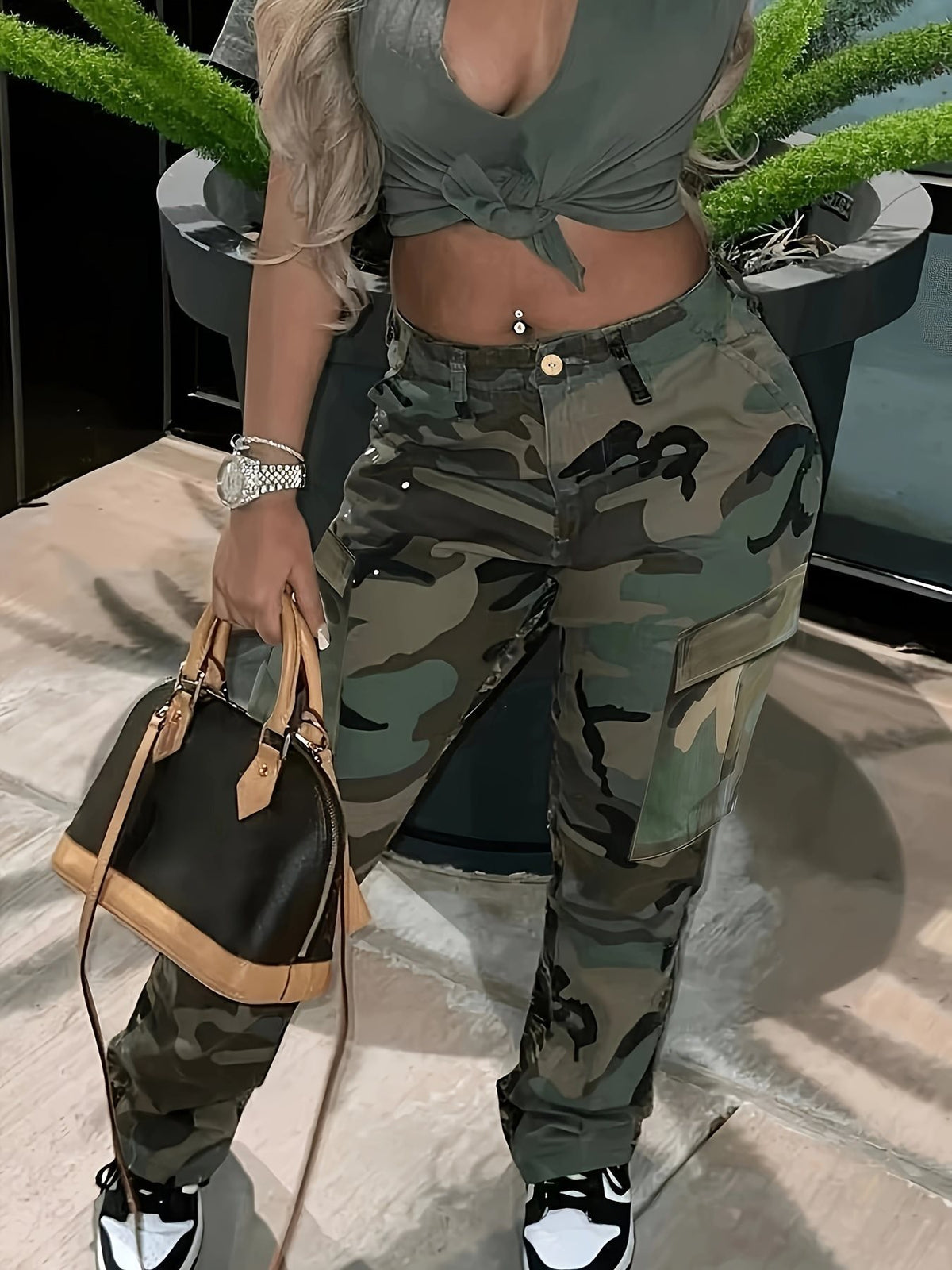 Women's Camouflage Cargo Pants