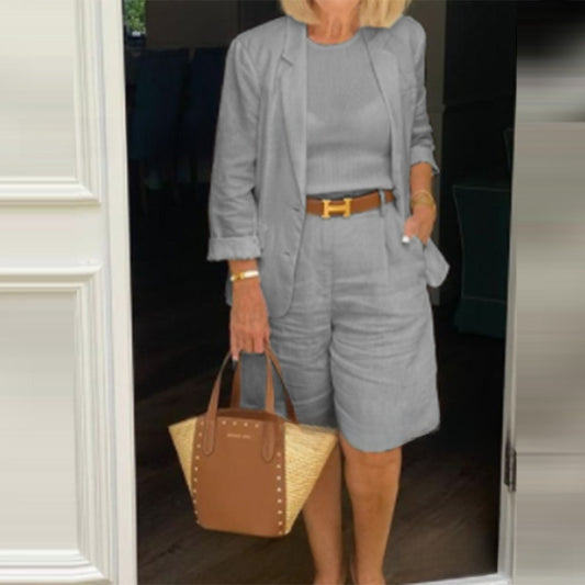 Women's Cardigan and Shorts Set