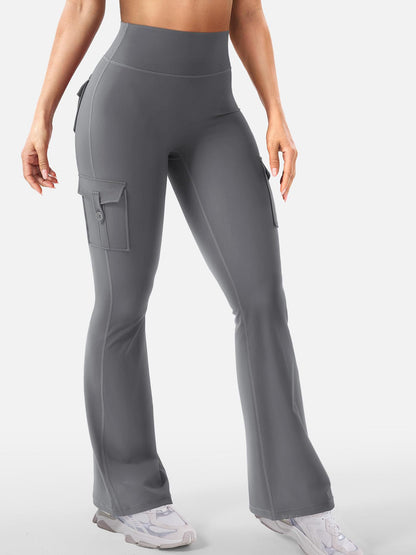 Women's Cargo Pocket Flared Yoga Pants