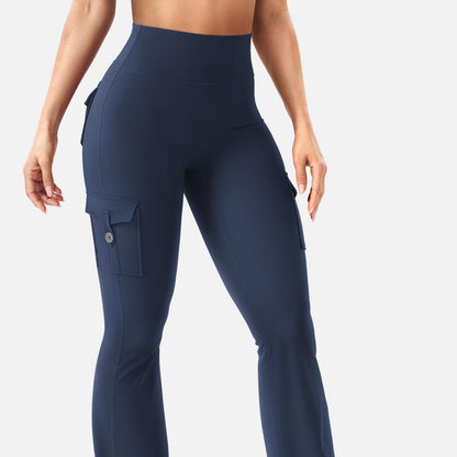 Women's Cargo Pocket Flared Yoga Pants