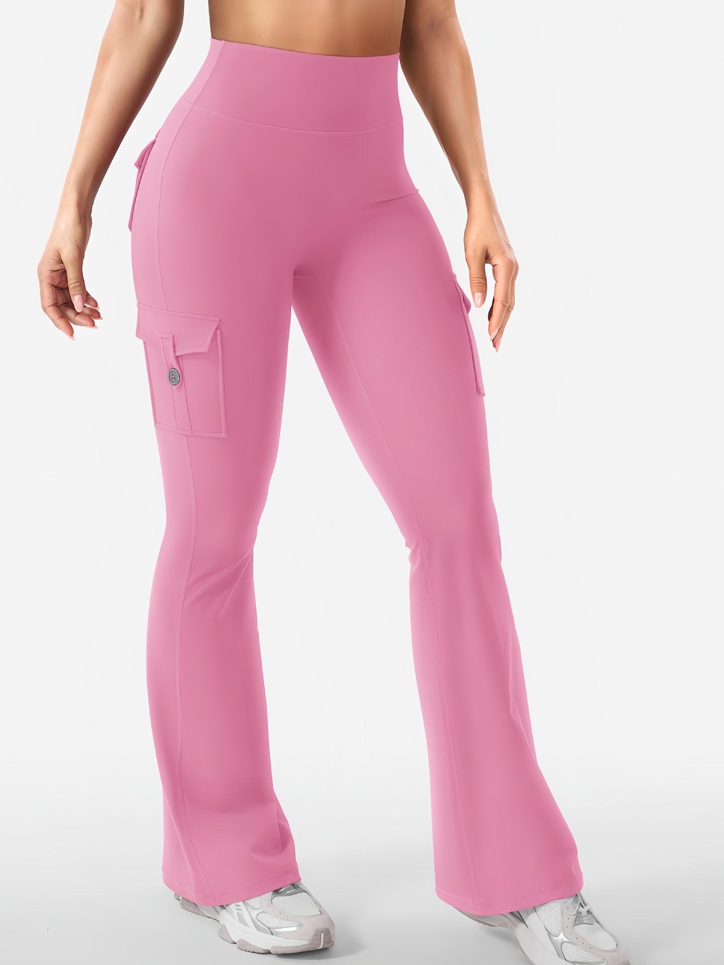 Women's Cargo Pocket Flared Yoga Pants