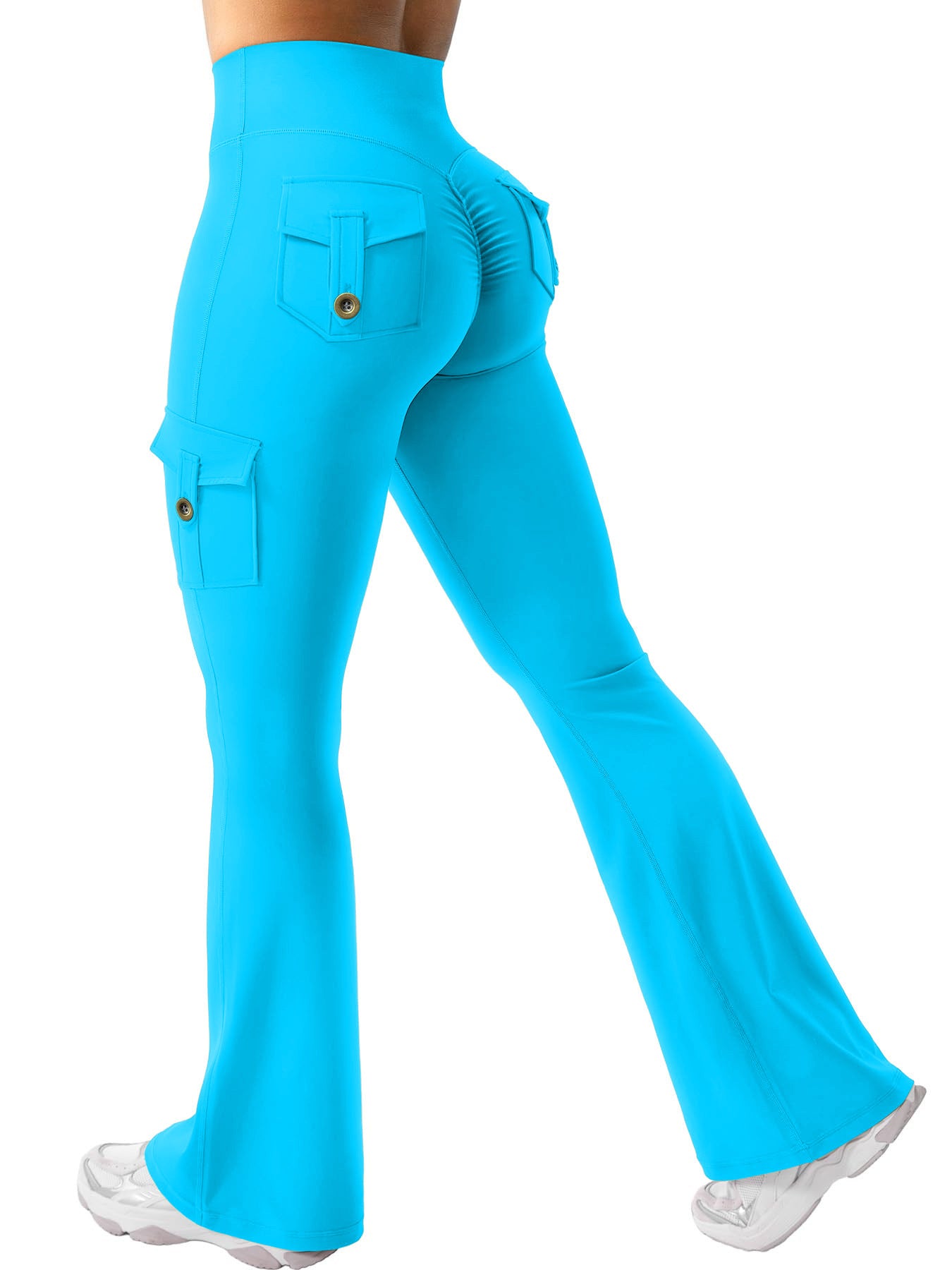 Women's Cargo Pocket Flared Yoga Pants