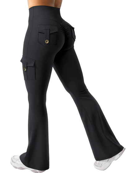 Women's Cargo Pocket Flared Yoga Pants