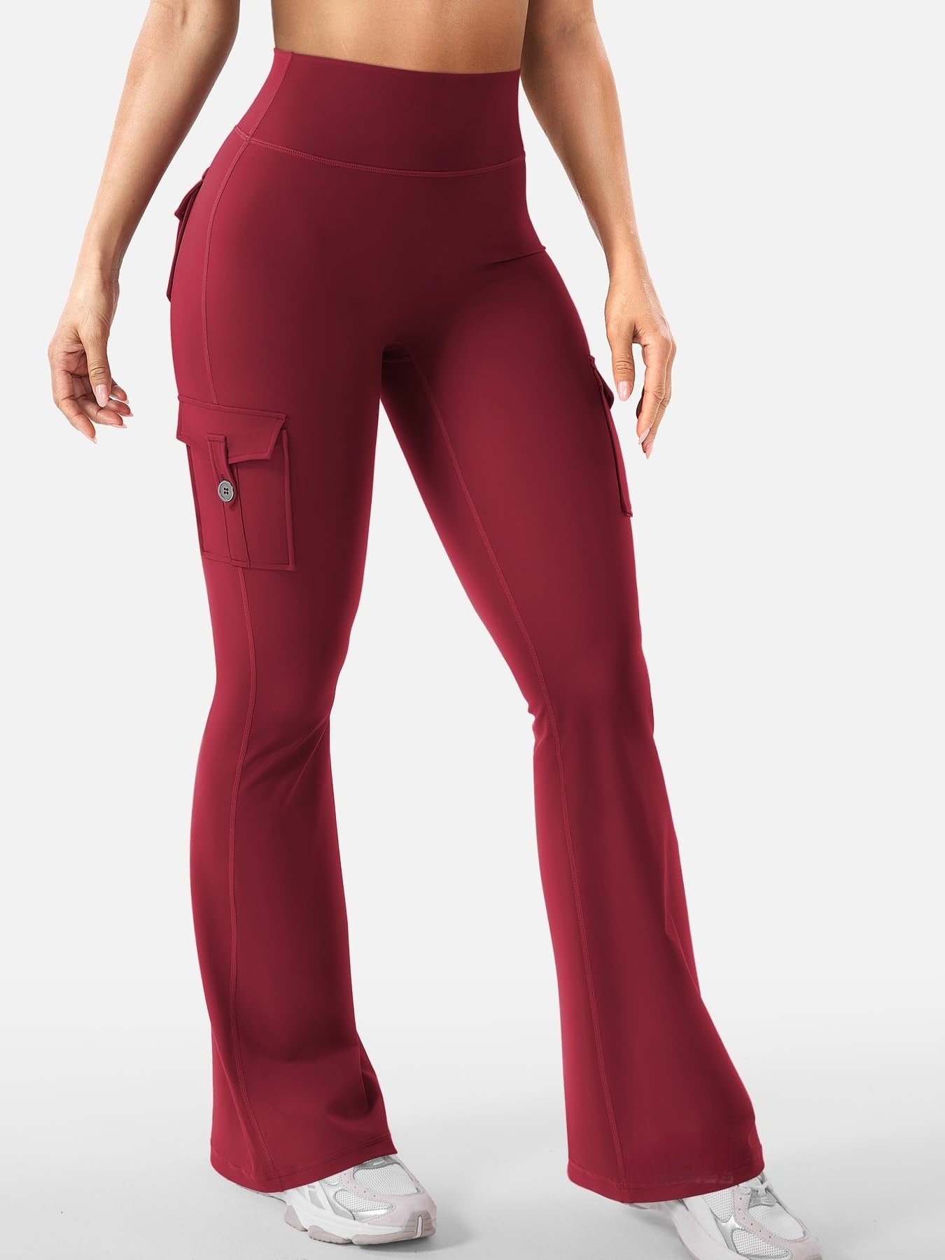 Women's Cargo Pocket Flared Yoga Pants