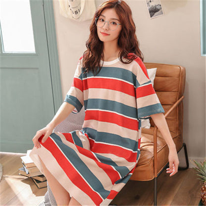 Women's Cartoon Pajamas Short Sleeve Home Wear