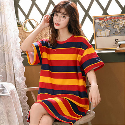 Women's Cartoon Pajamas Short Sleeve Home Wear