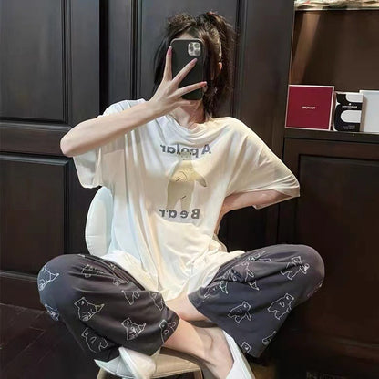 Women's Cartoon Print Pajama