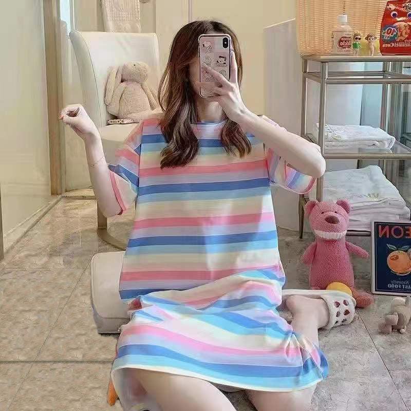 Women's Cartoon Print Sleep Dress