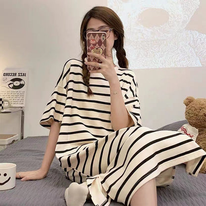Women's Cartoon Print Sleep Dress