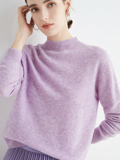 Women's Cashmere Wool Blend Loose Sweater for Autumn and Winter