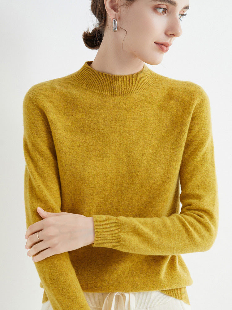 Women's Cashmere Wool Blend Loose Sweater for Autumn and Winter