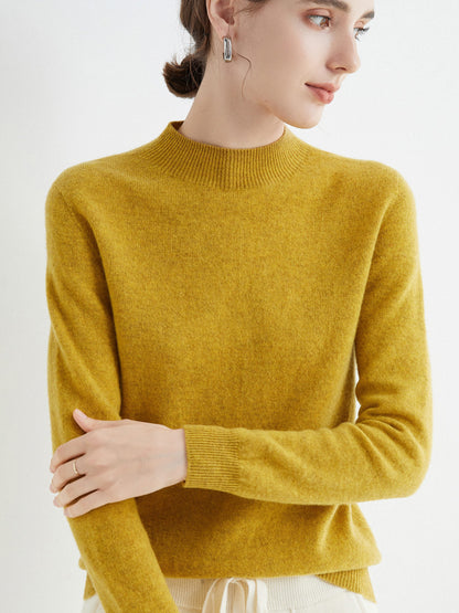 Women's Cashmere Wool Blend Loose Sweater for Autumn and Winter