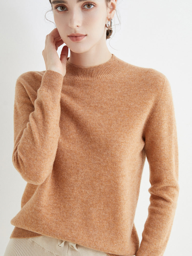 Women's Cashmere Wool Blend Loose Sweater for Autumn and Winter