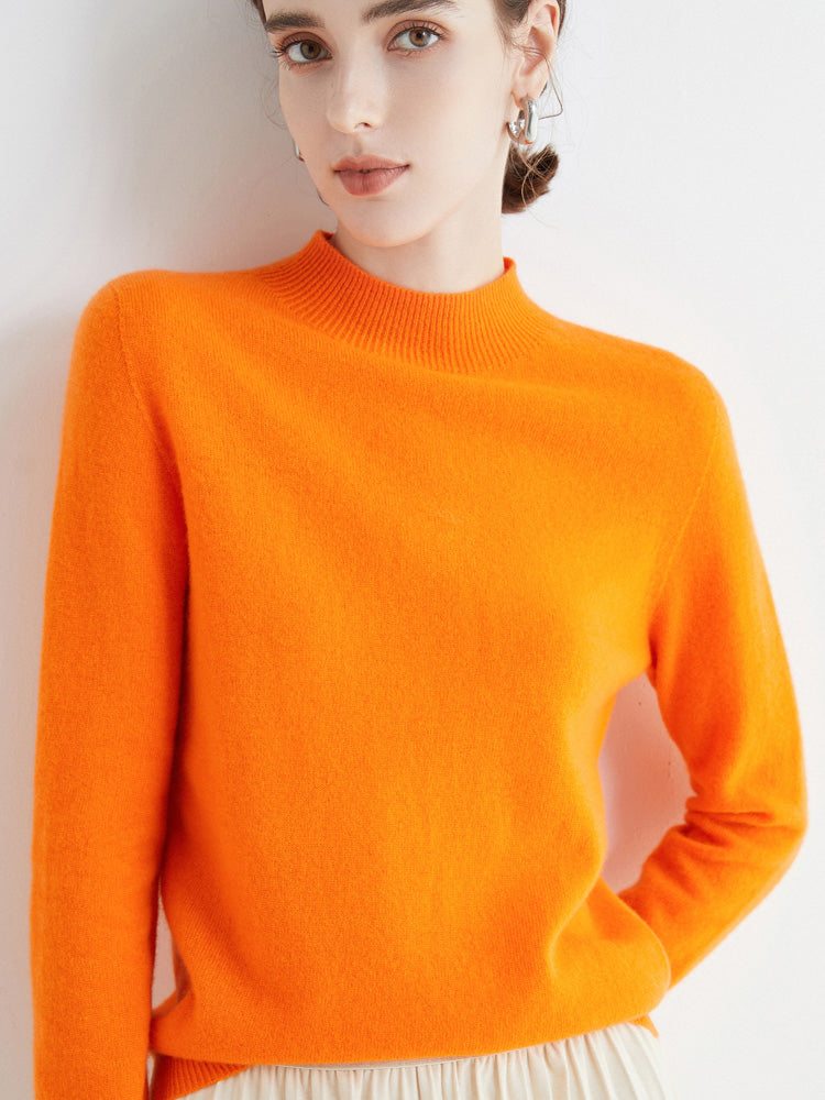 Women's Cashmere Wool Blend Loose Sweater for Autumn and Winter