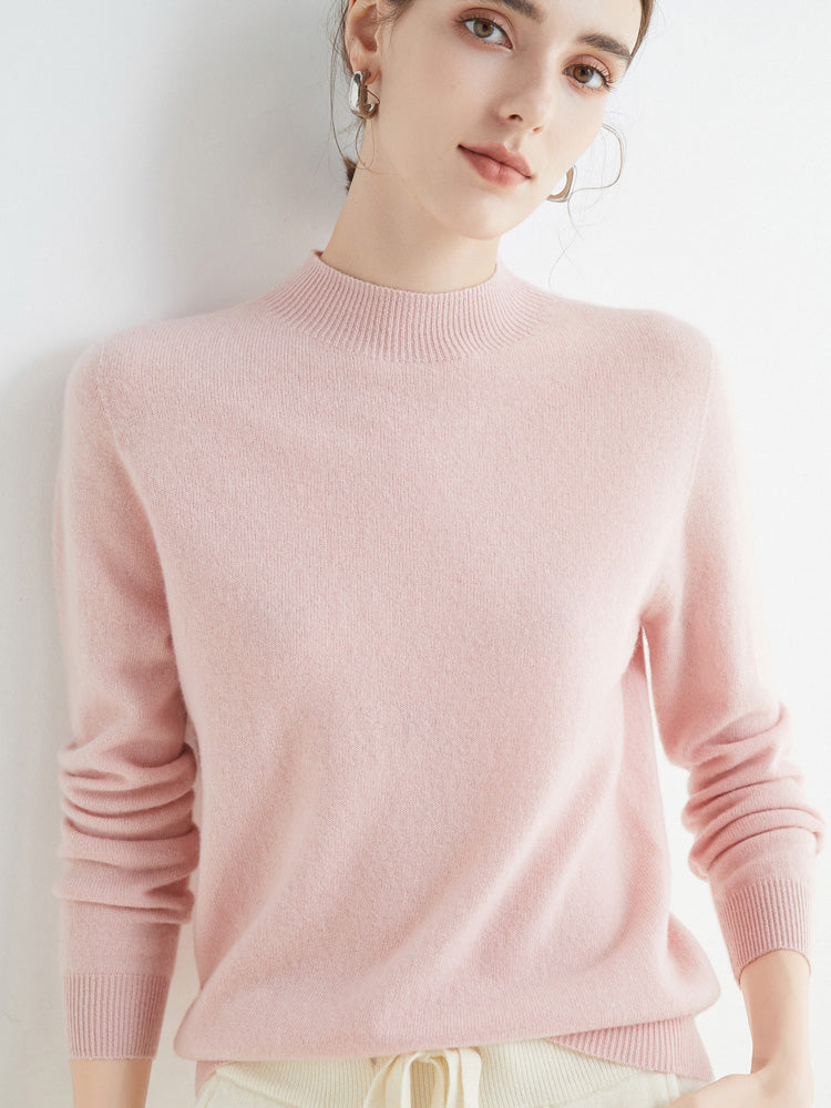 Women's Cashmere Wool Blend Loose Sweater for Autumn and Winter