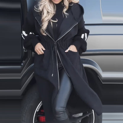 Women's Casual Hooded Long Coat
