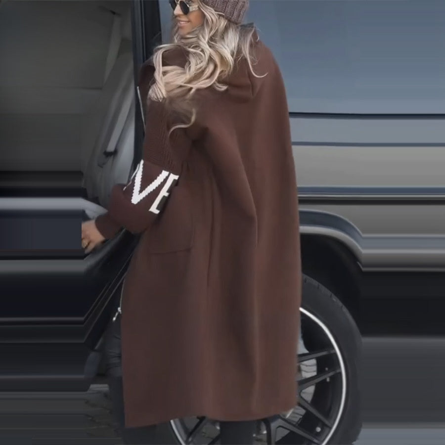 Women's Casual Hooded Long Coat