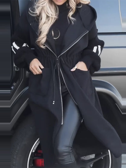 Women's Casual Hooded Long Coat