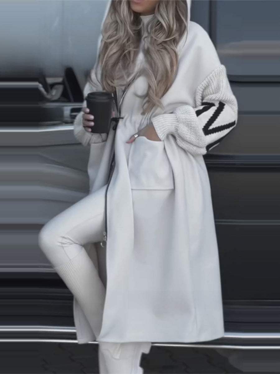 Women's Casual Hooded Long Coat