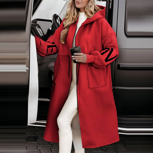 Women's Casual Hooded Long Coat