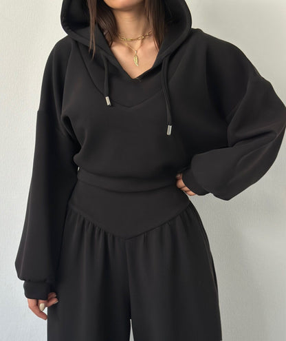 Women's Casual Hooded Tracksuit Set