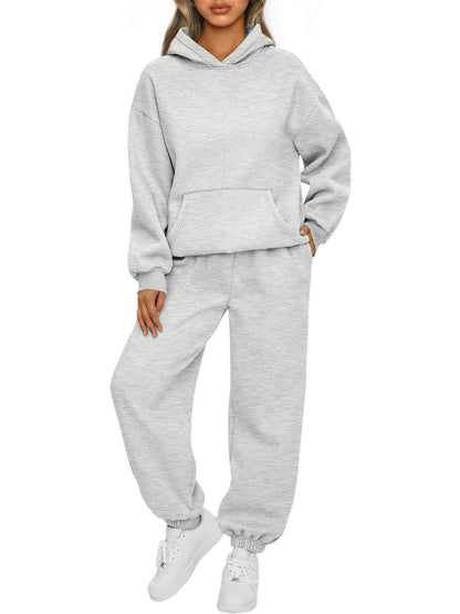 Women's Casual Hoodie and Pants Set