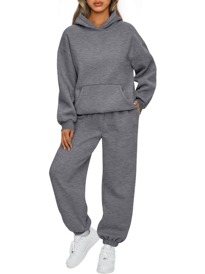 Women's Casual Hoodie and Pants Set