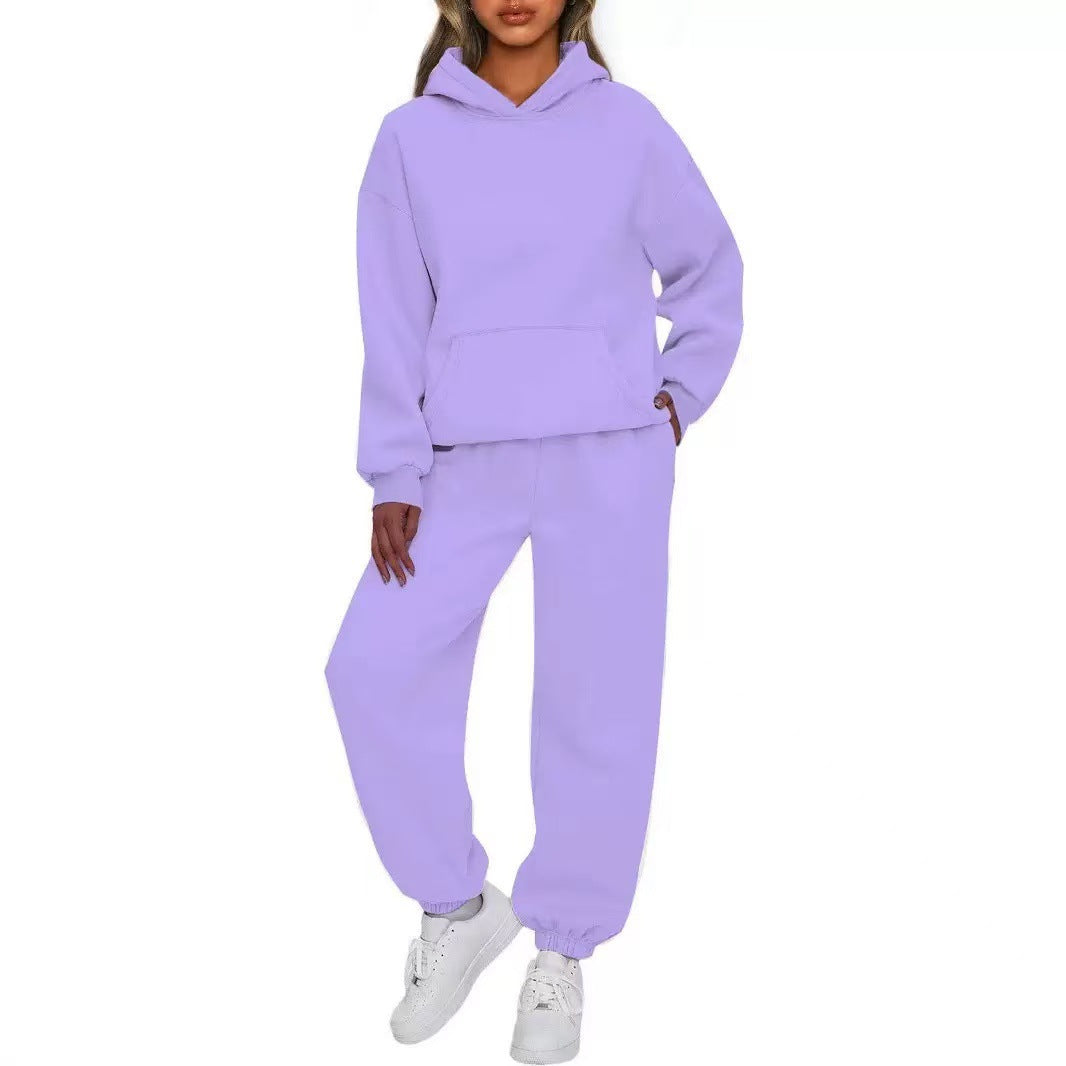 Women's Casual Hoodie and Pants Set