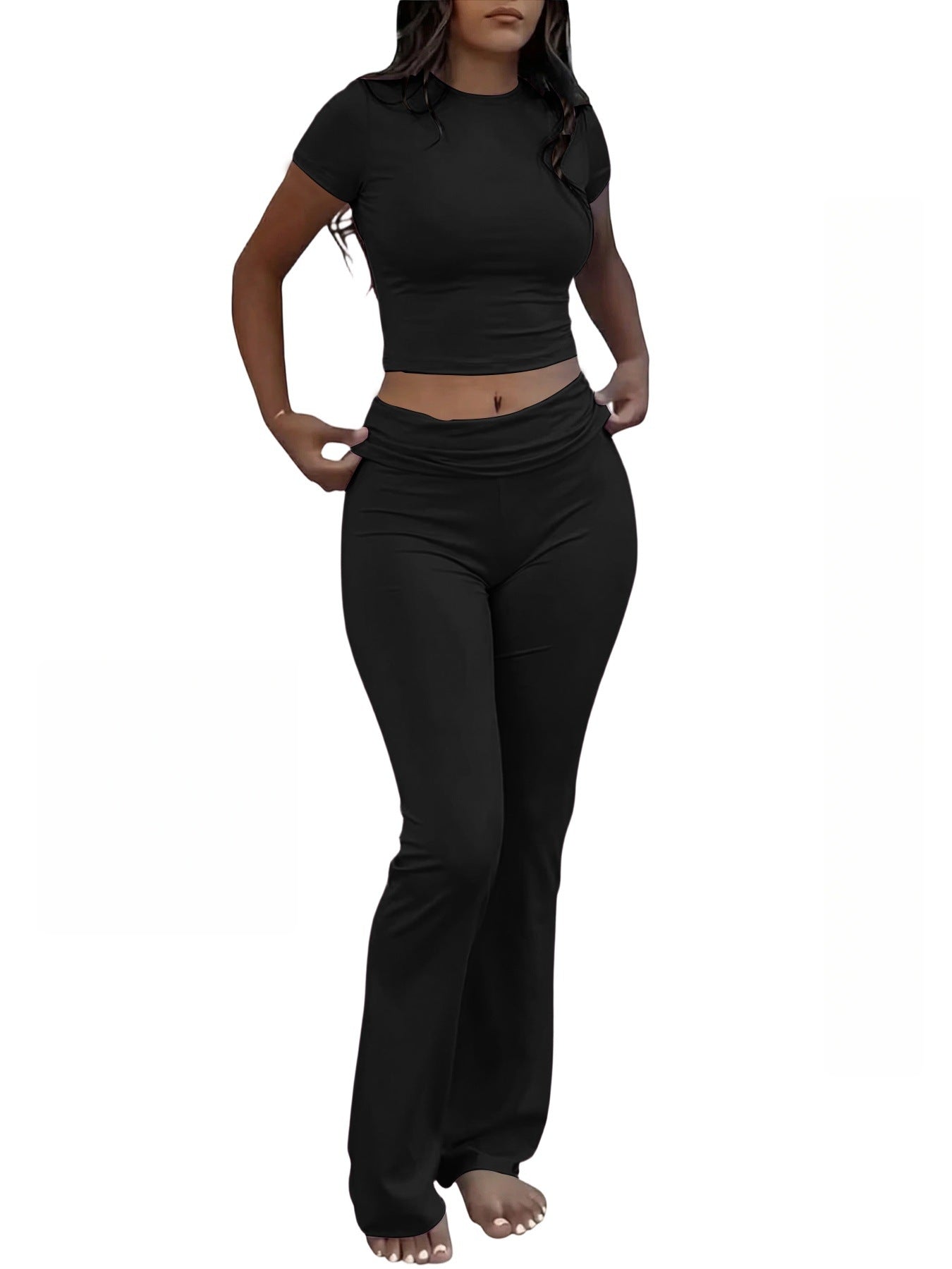 Women's Casual Knitted Two-Piece Set