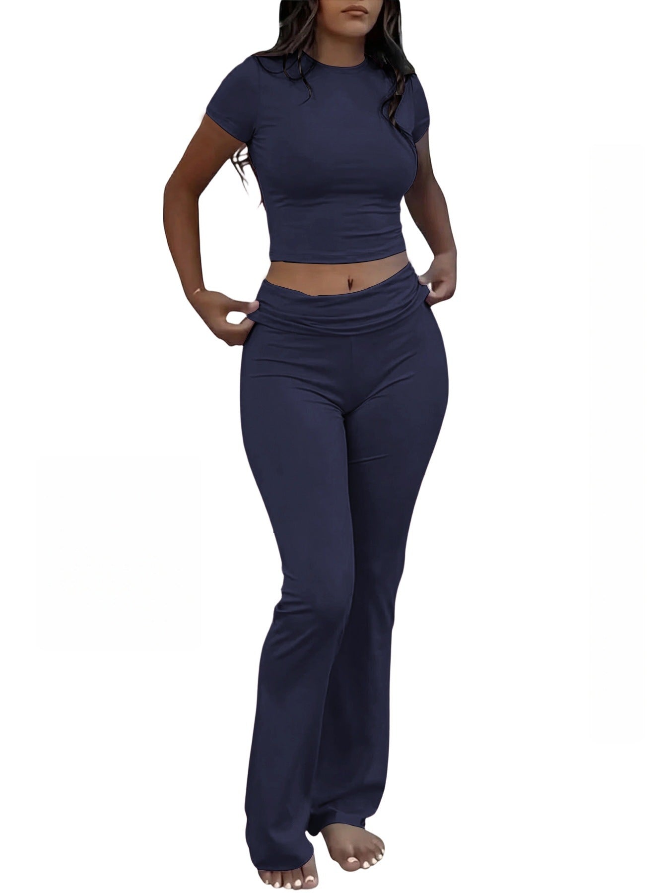 Women's Casual Knitted Two-Piece Set