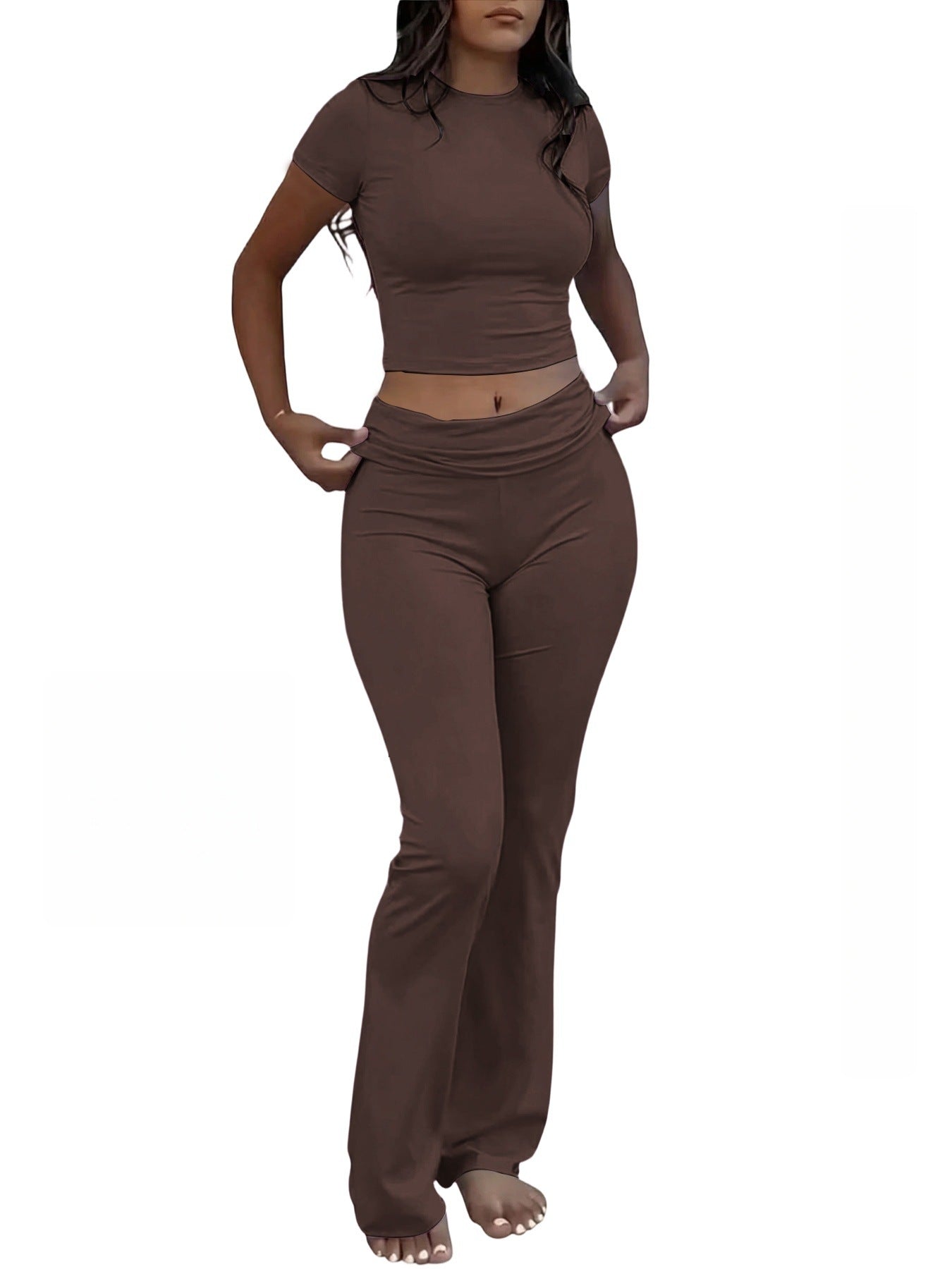 Women's Casual Knitted Two-Piece Set