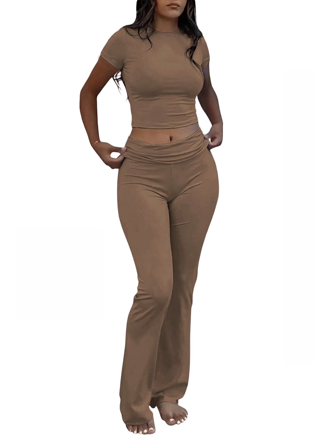Women's Casual Knitted Two-Piece Set