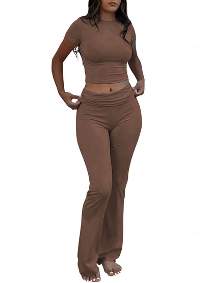 Women's Casual Knitted Two-Piece Set
