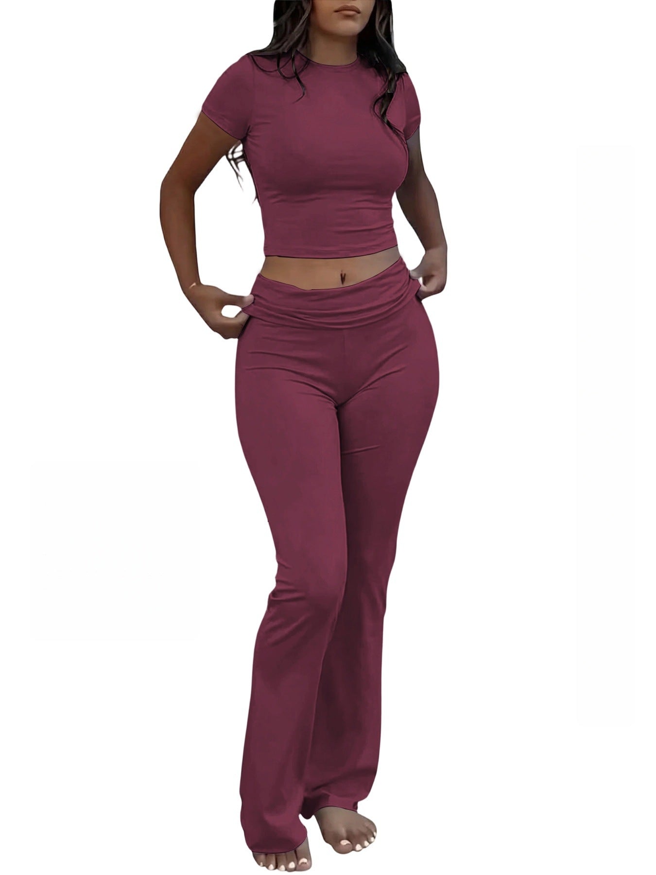 Women's Casual Knitted Two-Piece Set